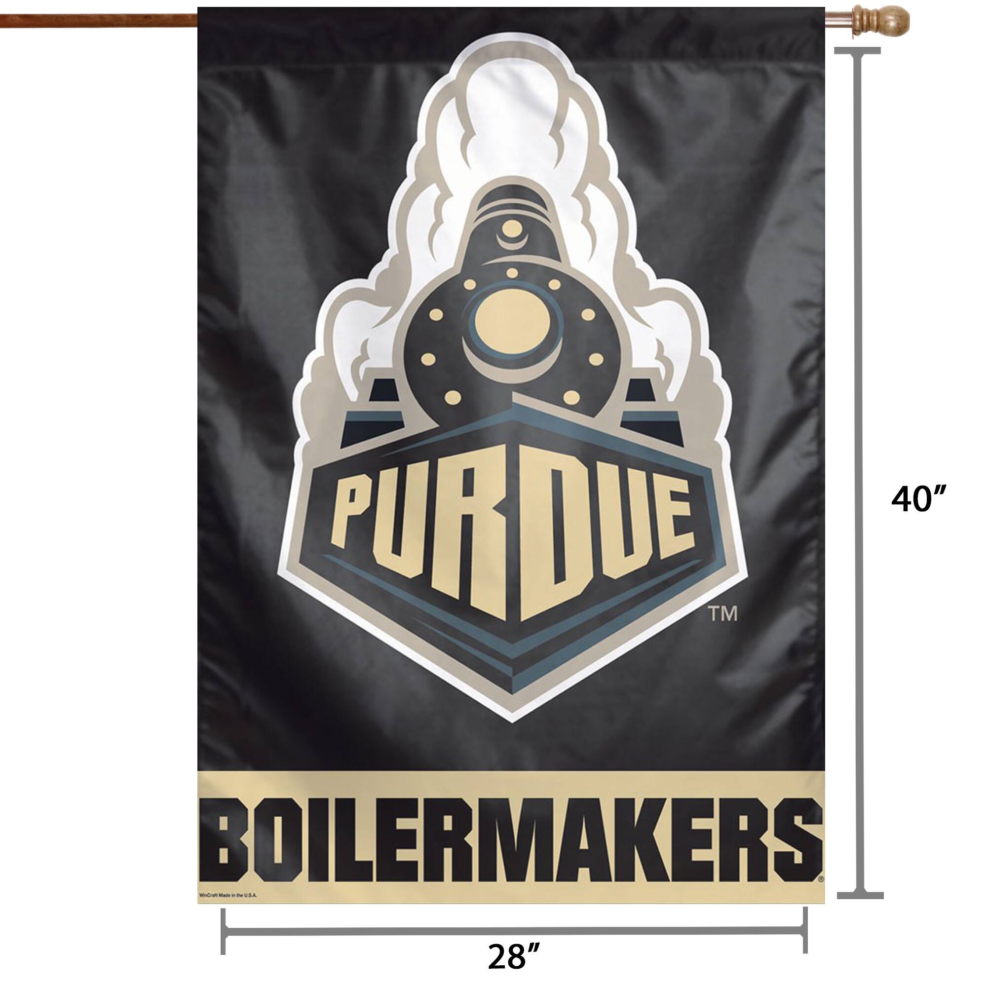 PURDUE  
BOILERMAKERS  

40"  
28"