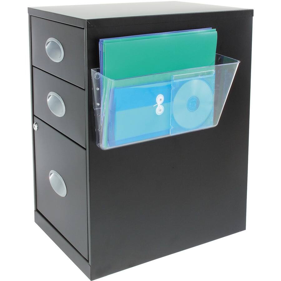 Left. Deflecto - Deflecto Magnetic DocuPocket - 1 Compartments - 7" Height x 13" Width x 4" Depth - Clear - Plastic - 1 Each.