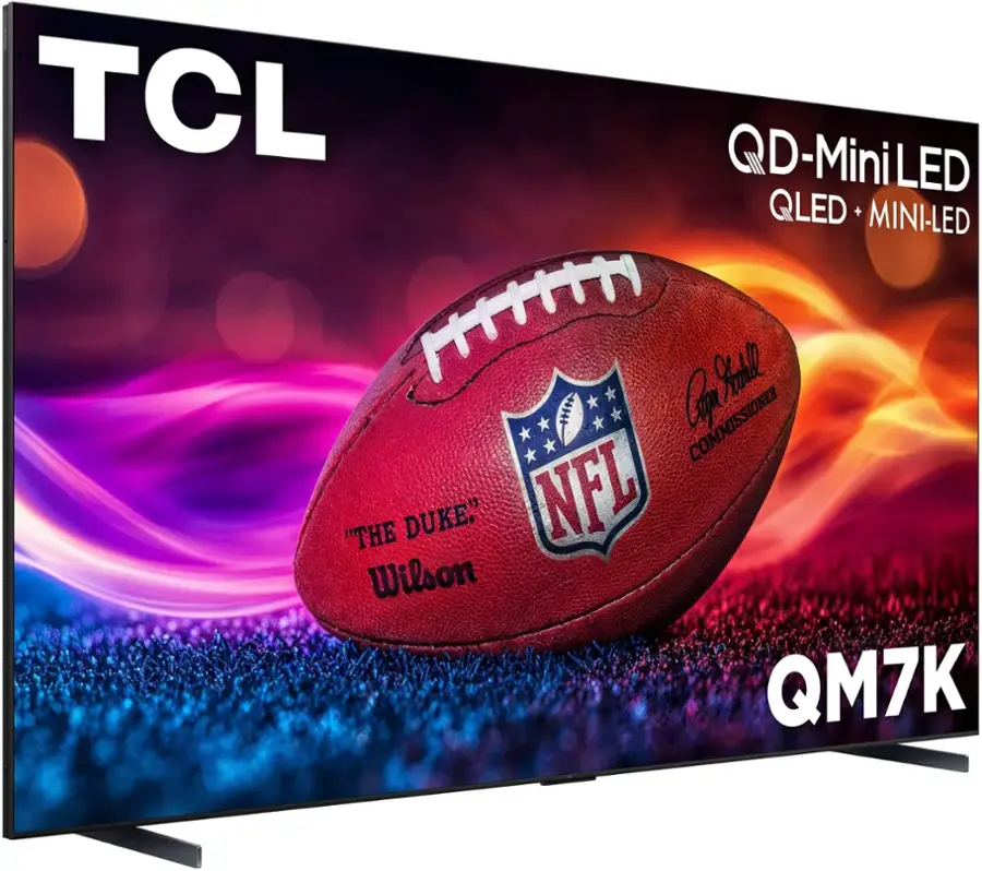 TCL QD-Mini LED QLED + MINI-LED COMMISSIONER "THE DUKE" NFL Wilson QM7K