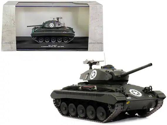 1/43 SCALE
M24 "Chaffee"
1st Armored Division, Italy - April 1945
DIE CAST METAL