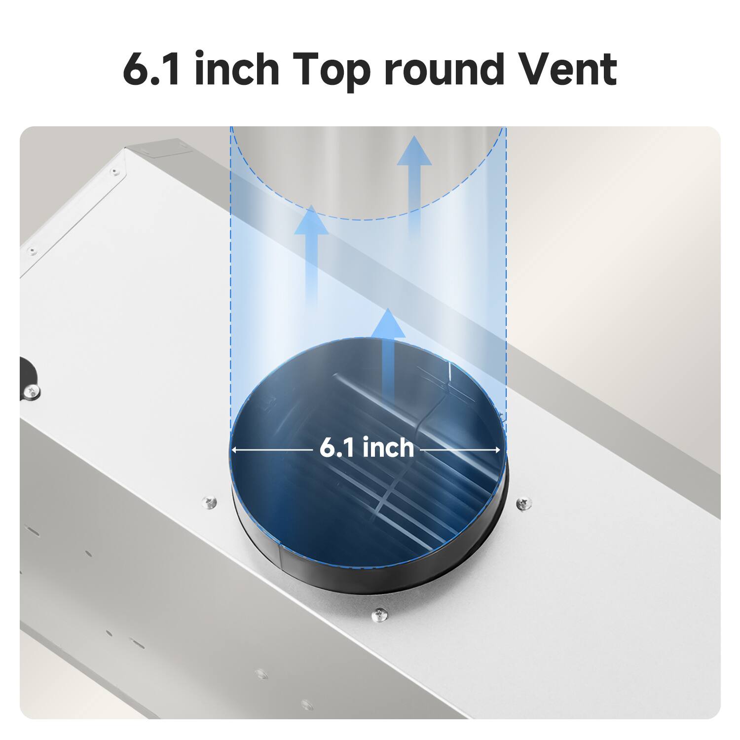 6.1 inch Top round Vent

6.1 inch