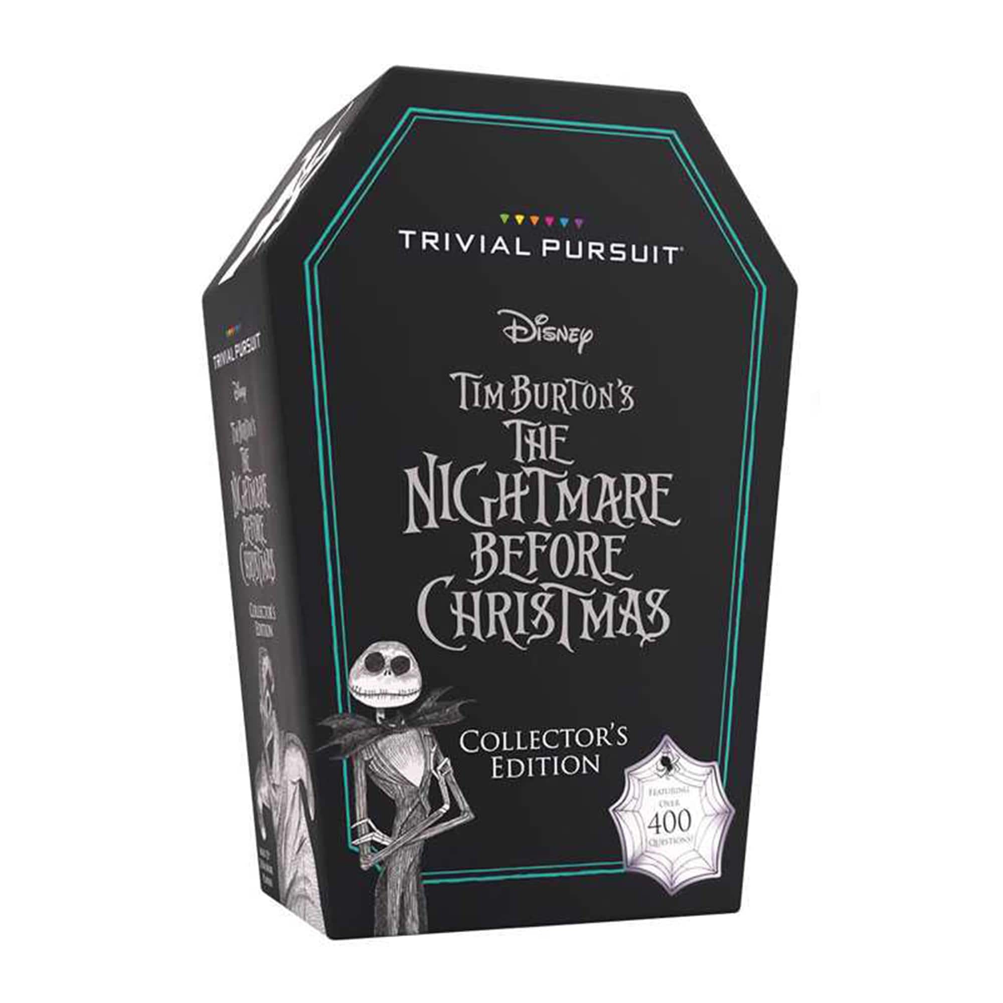 Disney - Nightmare Before Christmas Trivial Pursuit Board Game | Travel Edition - Black