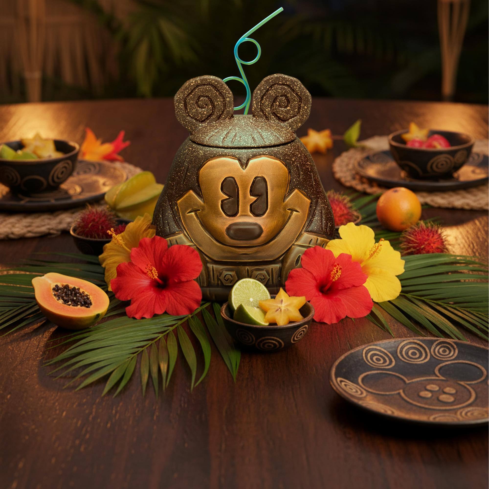 Alt View 4. Beeline Creative - Geeki Tikis Disney Mickey Mouse Coco-Pals Ceramic Mug | Holds 32 Ounces - Brown.