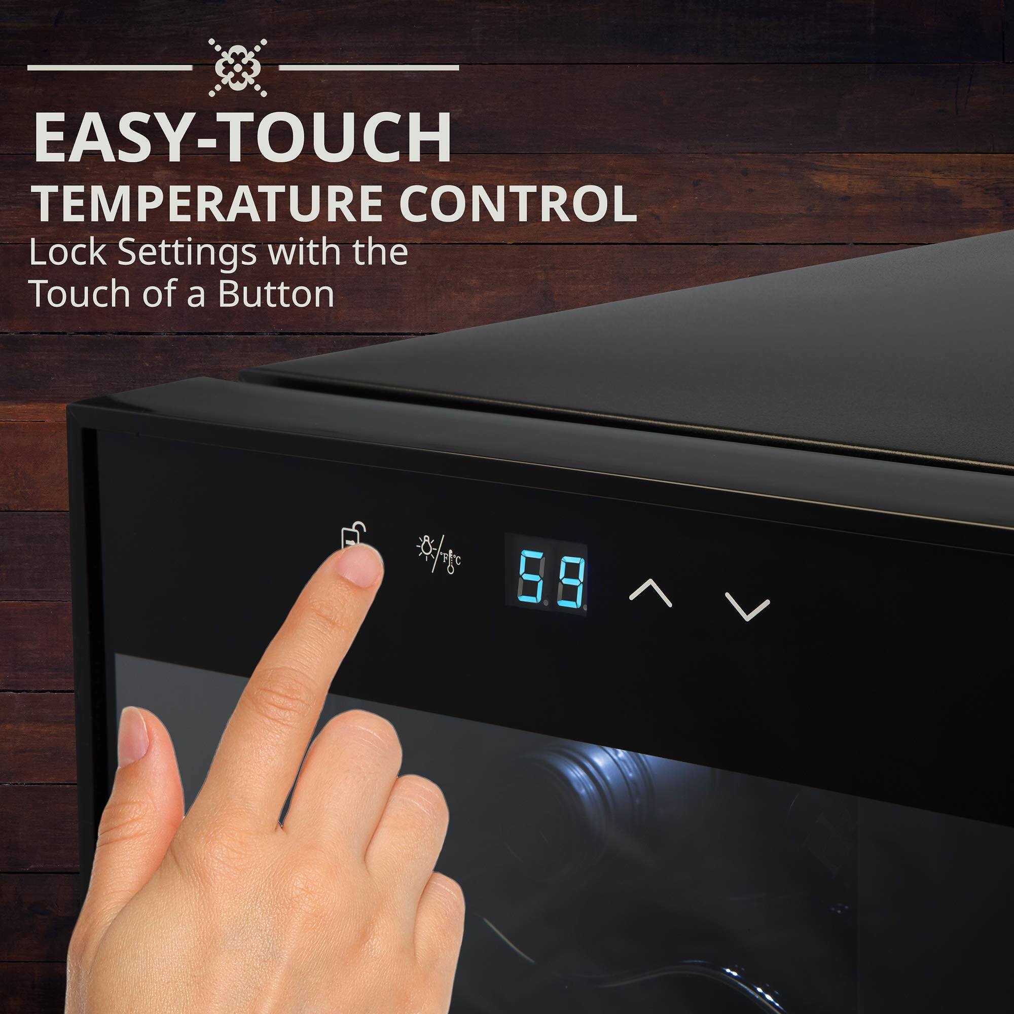 EASY-TOUCH TEMPERATURE CONTROL  
Lock Settings with the Touch of a Button  

5.8