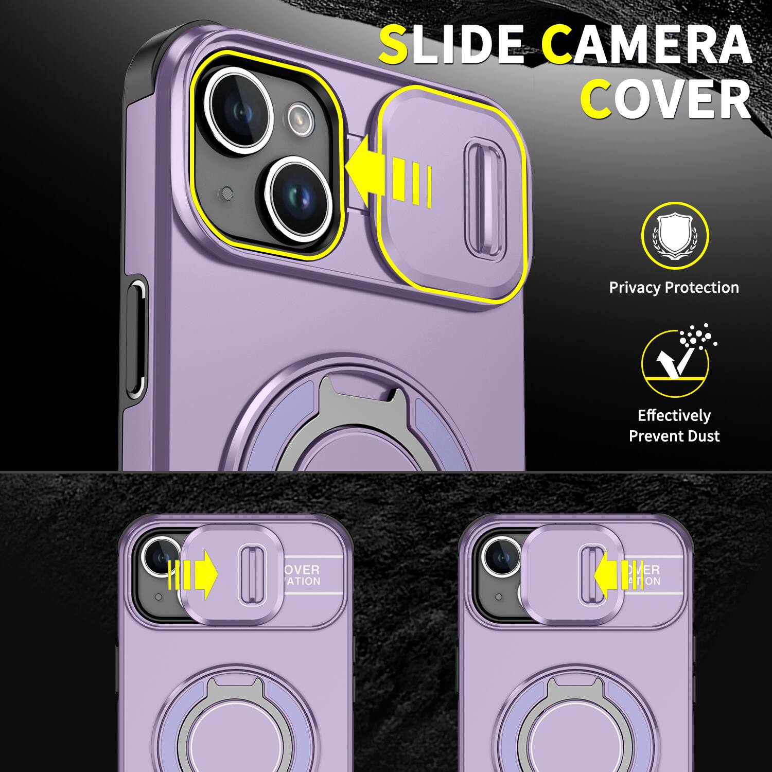 SLIDE CAMERA COVER

Privacy Protection
Effectively Prevent Dust