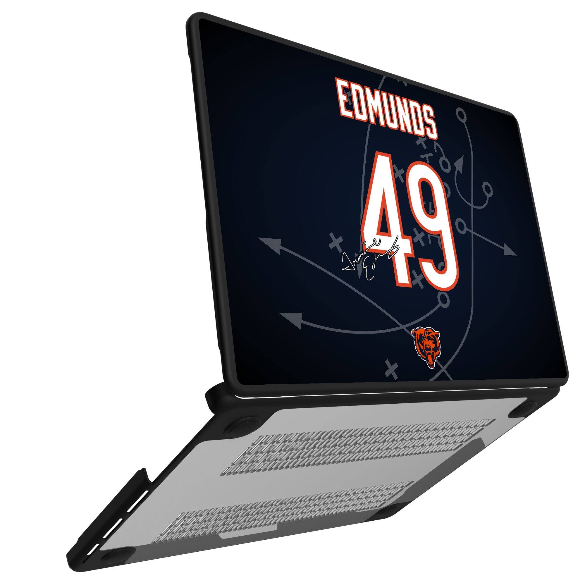 Alt View 1. Keyscaper - Tremaine Edmunds Chicago Bears MacBook Case - Air 15 in - Multicolor.