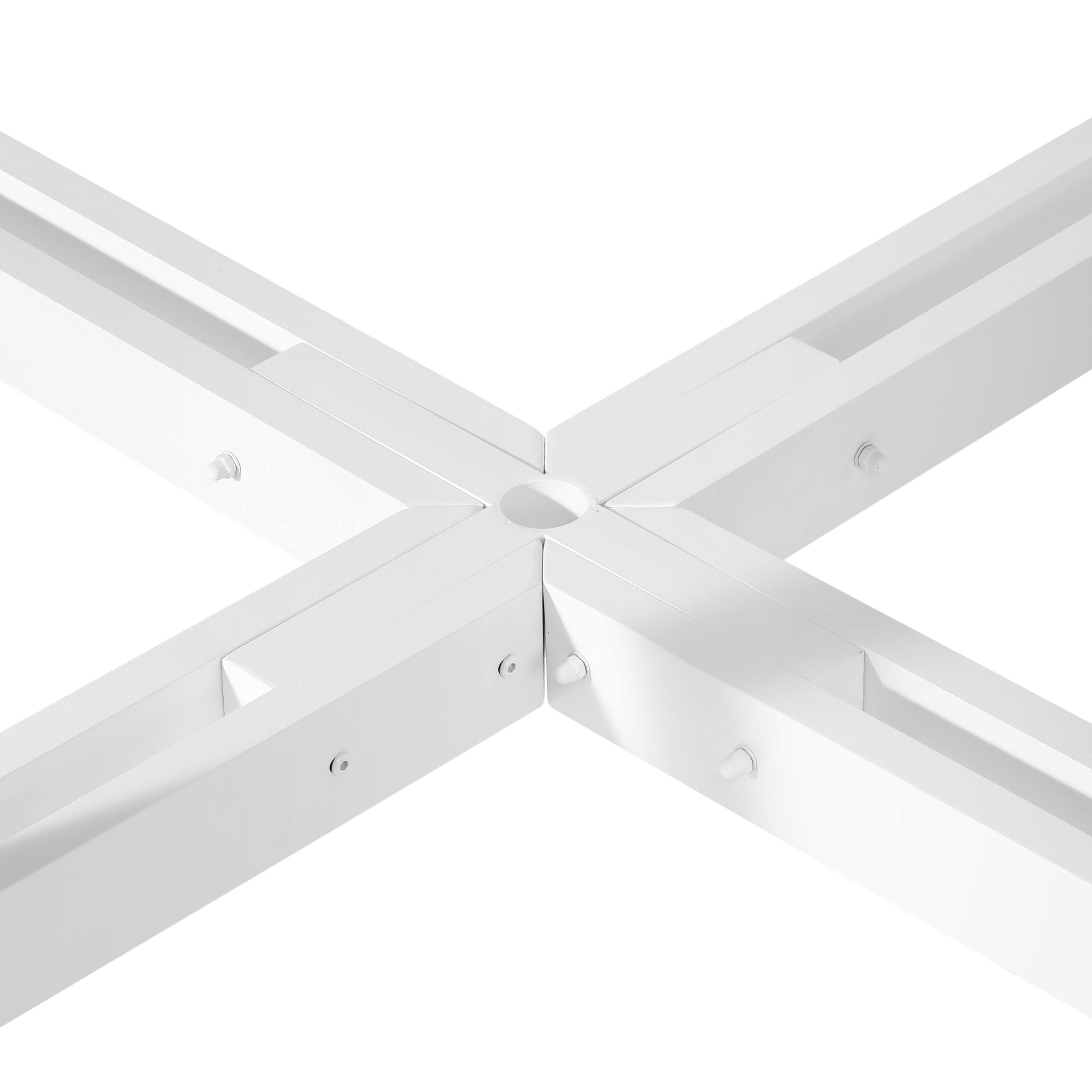 Alt View 2. WestinTrends - WestinTrends Greenville Outdoor 48" HDPE 8-Person Patio Octagon Picnic Table - Weathered Wood.