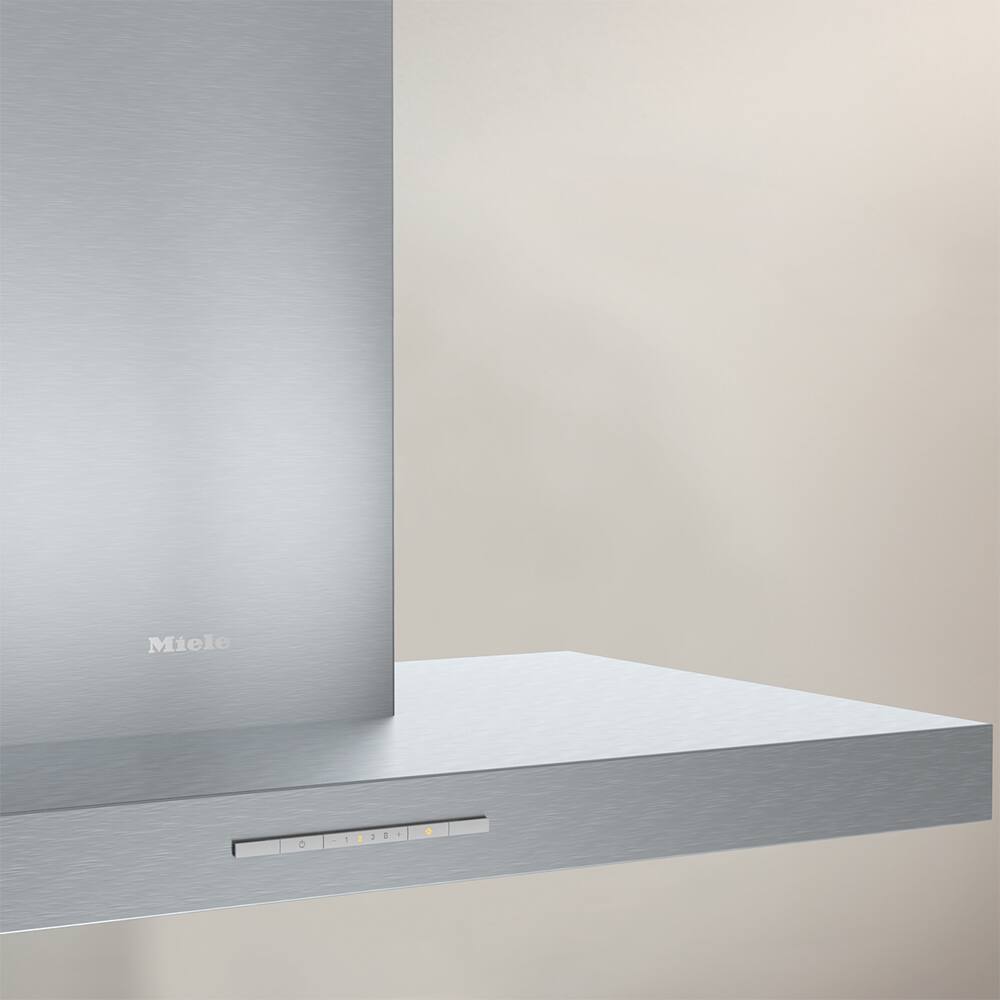 Left. Miele - DAP 1927 36" Wall Hood - Stainless.