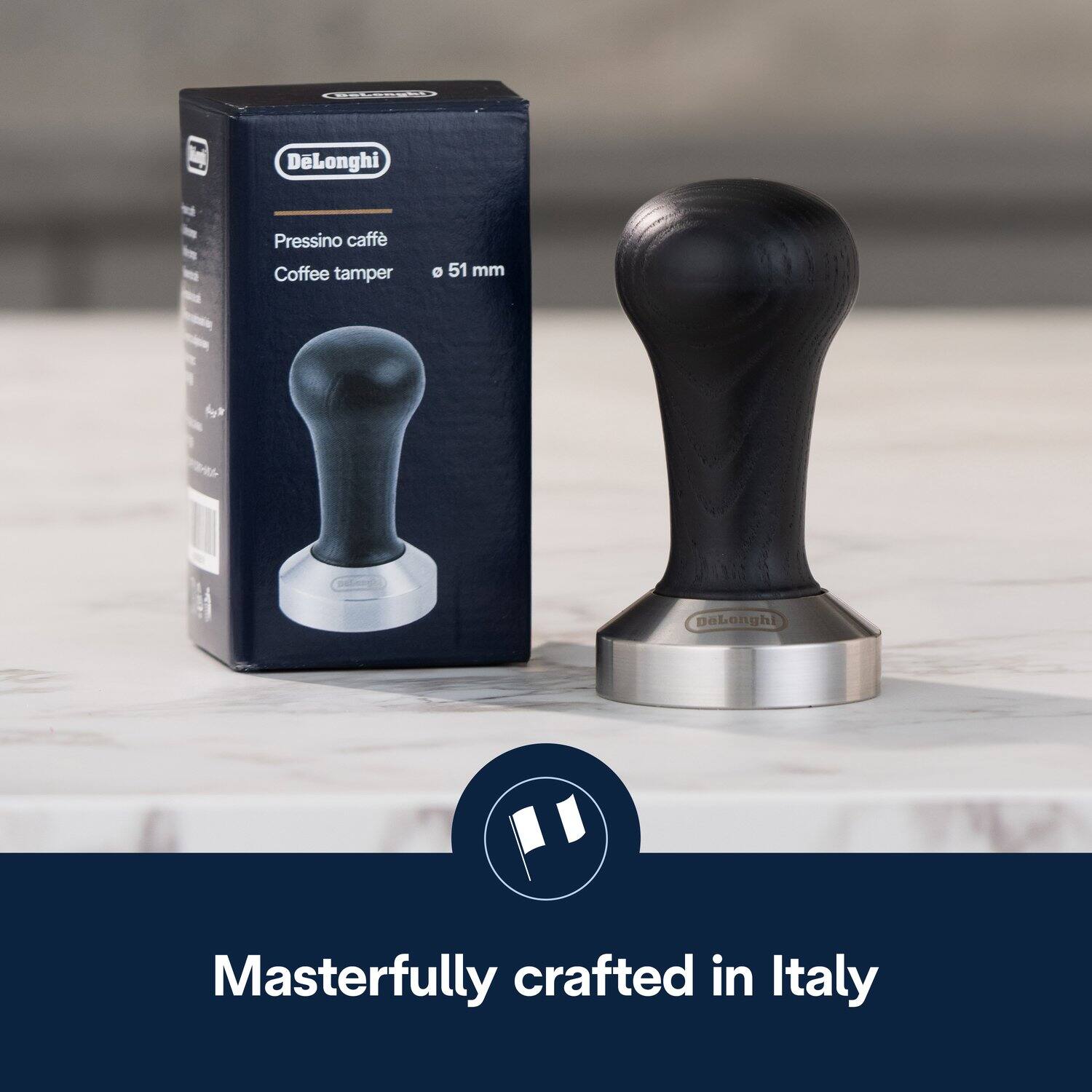 DeLonghi Pressino caff Coffee tamper 51 mm  
Masterfully crafted in Italy