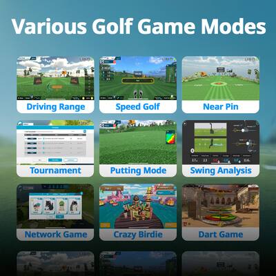 Phigolf 2 Flex Home Golf Game Simulator with Retractable Swing Phigolf 2 Flex Home Golf Game Simulator with Retractable Swing