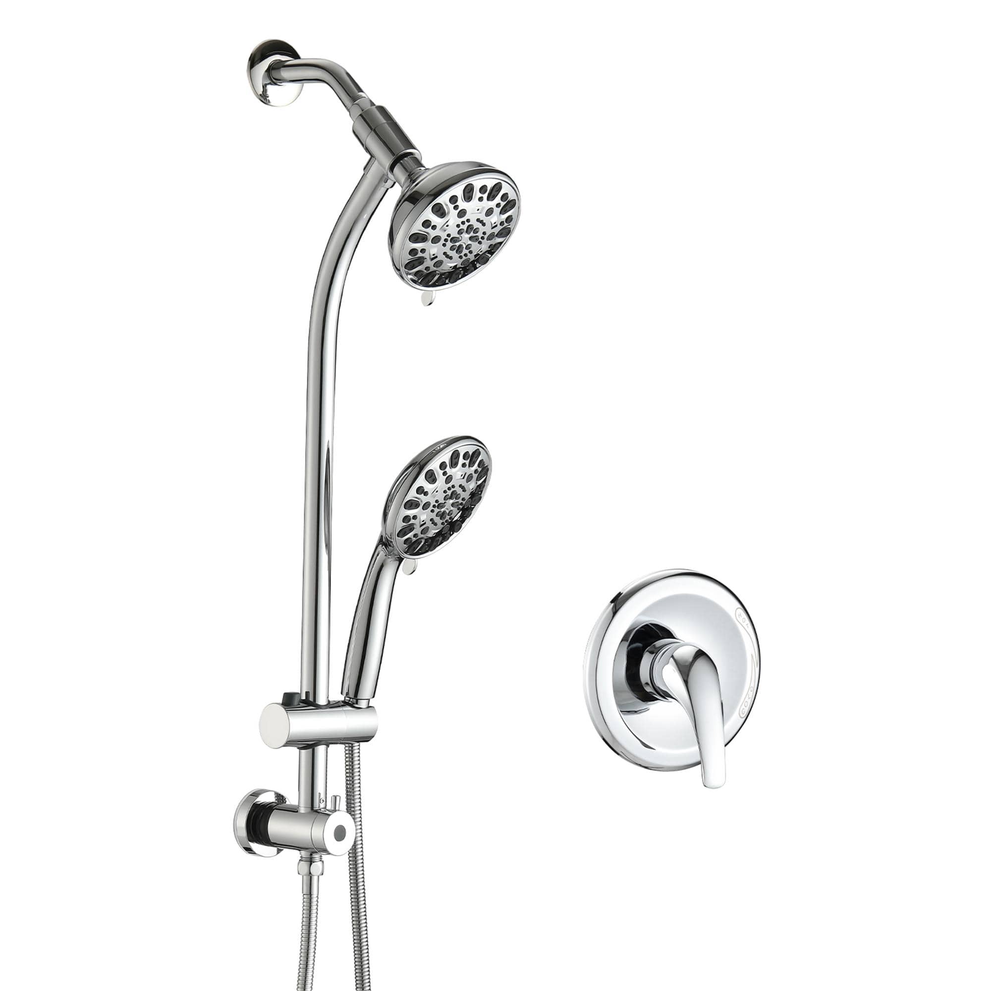 Boyel Living - Dual Shower System with Handheld 7-Spray - Chrome