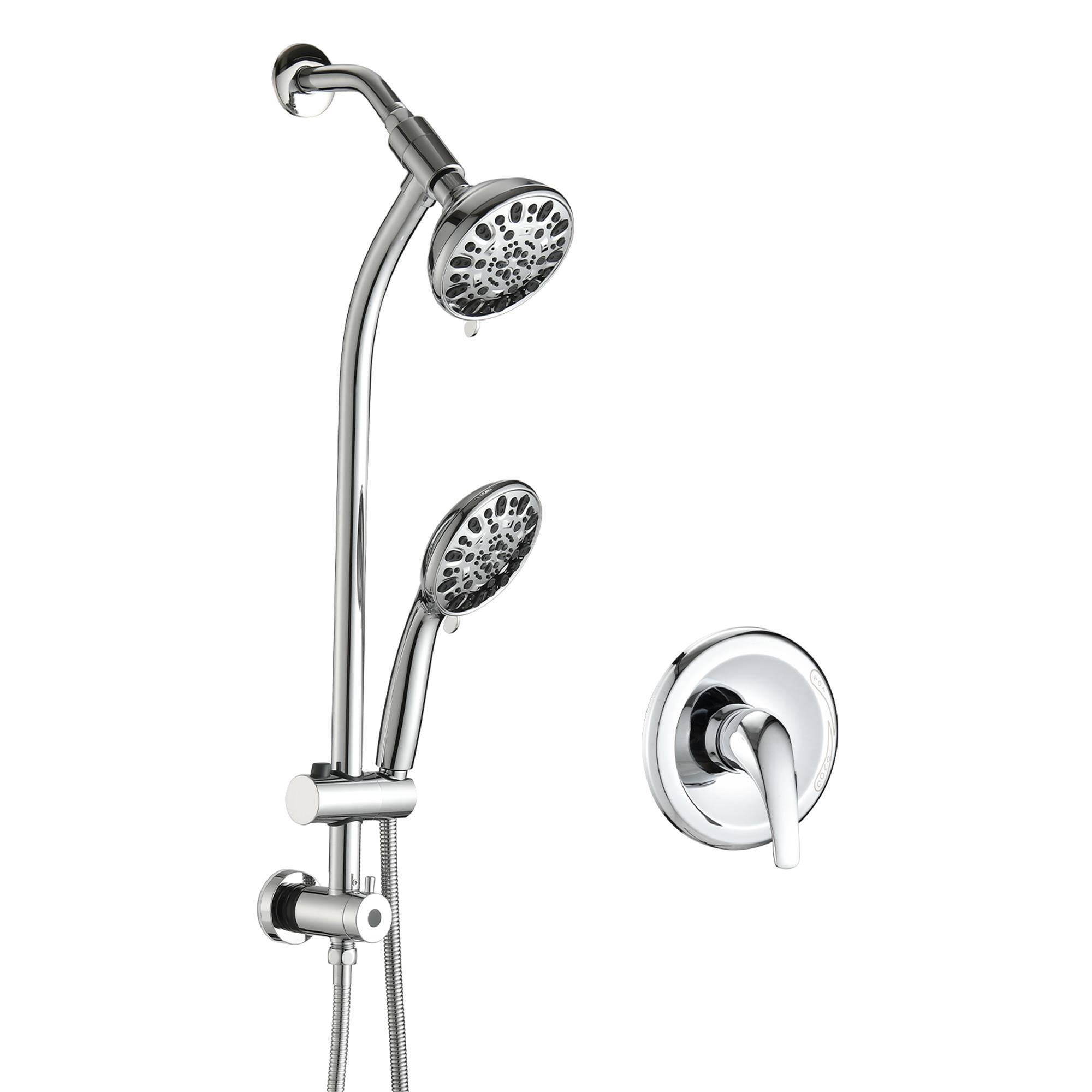 Boyel Living Dual Shower System with Handheld 7 Spray Chrome - Best Buy