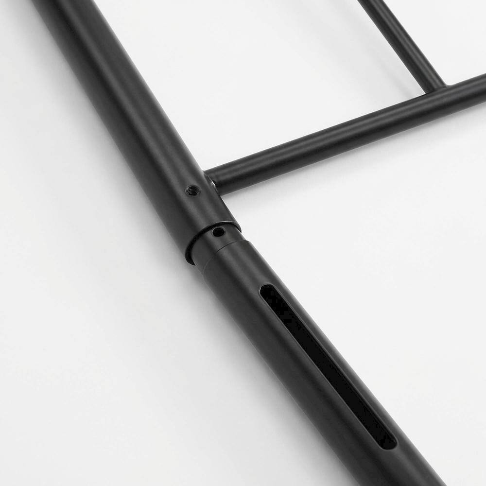 Alt View 1. FurniFact - Metal Full Headboard with Sleek Design and Durable Construction - Black.