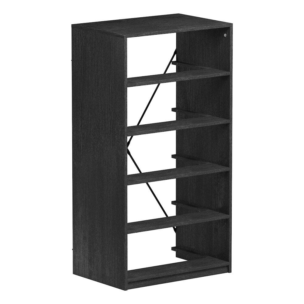 Alt View 7. Techni Home - 5-Drawer Dresser with Large Fabric Drawers, Black - Black.
