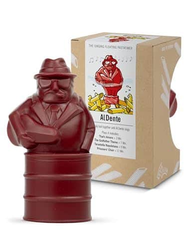 BrainStream - Pasta Timer, Floating Al Dente Singing Timer with Italian Melodies - Red