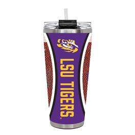 Great American Products - LSU Tigers 32oz. Big Slim Game Ball Travel Tumbler - Brown
