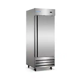 Magic Chef - 23 cu. ft. Single Door Commercial Upright Reach-In Freezer - Stainless Steel
