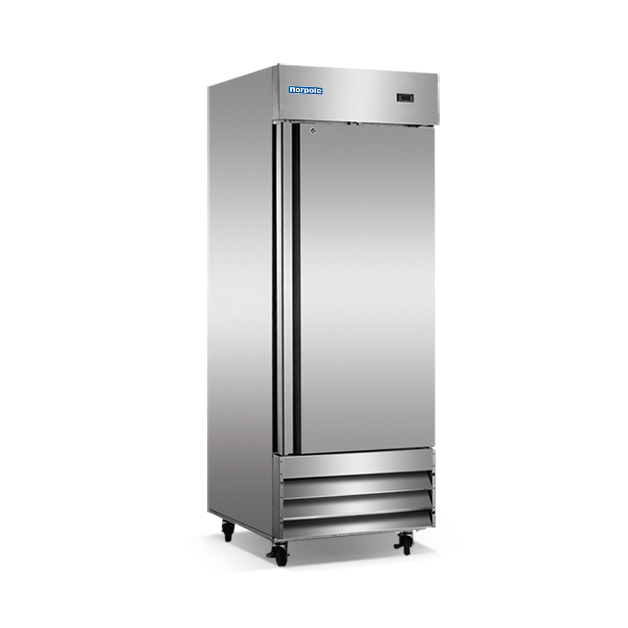 Front. Magic Chef - 23 cu. ft. Single Door Commercial Upright Reach-In Freezer in Stainless Steel - Stainless Steel.