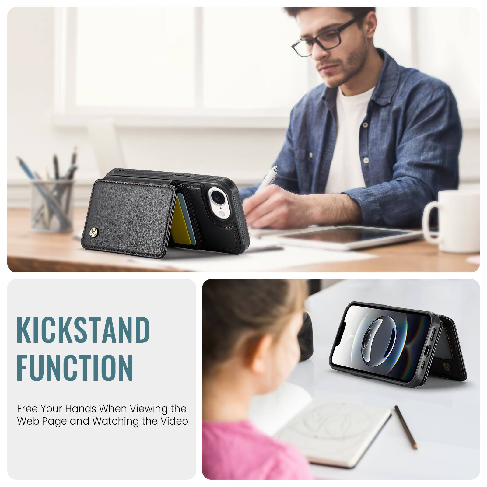 KICKSTAND FUNCTION  
Free Your Hands When Viewing the Web Page and Watching the Video