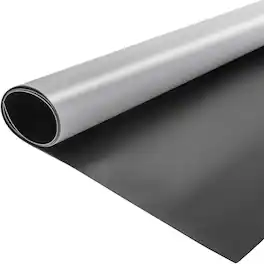 VEVOR - Dance Floor Roll Portable 6.6x49.2ft Practice Dance Floor 1.5mm Thickness PVC Dance Flooring Dance Floor - Grey/Black