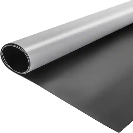 Front. VEVOR - Dance Floor Roll Portable, 6.6x15.7ft Practice Dance Floor,1.5mm Thickness PVC Dance Flooring Grey/Black Roll Out - Grey/Black.