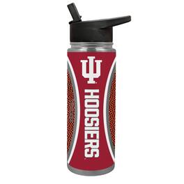 Great American Products - Indiana Hoosiers 24oz. Jr. Thirst Game Ball Hydration Bottle - Brown
