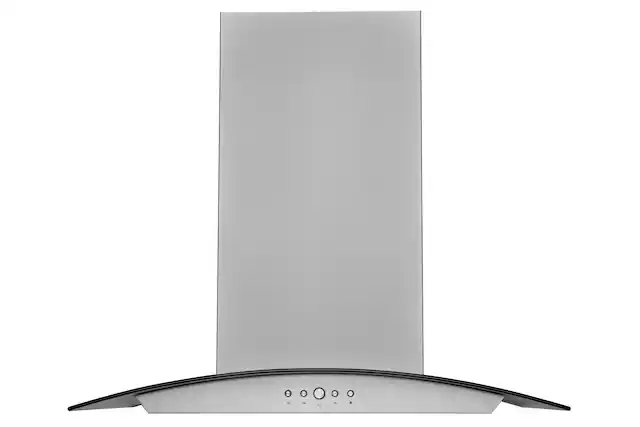 Front. Hauslane - Hauslane IS-200 30-in Convertible Stainless Steel Island Range Hood (OFFICIAL) - Silver.