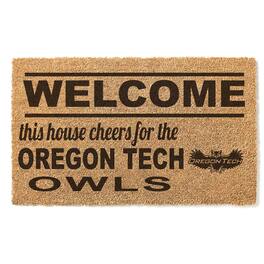 Jardine - Oregon Tech Hustlin' Owls 18" x 30" Welcome Doormat - Brown