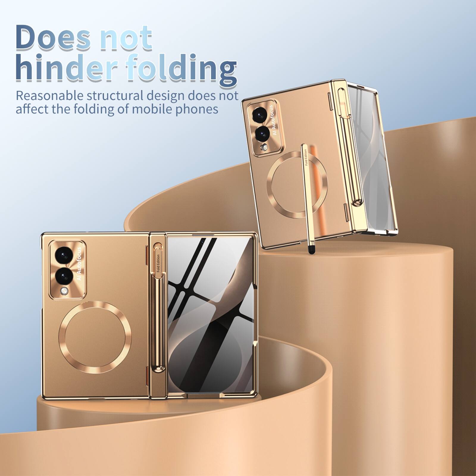 Does not hinder folding  
Reasonable structural design does not affect the folding of mobile phones  
AI Autofocus  
Al Autofocus