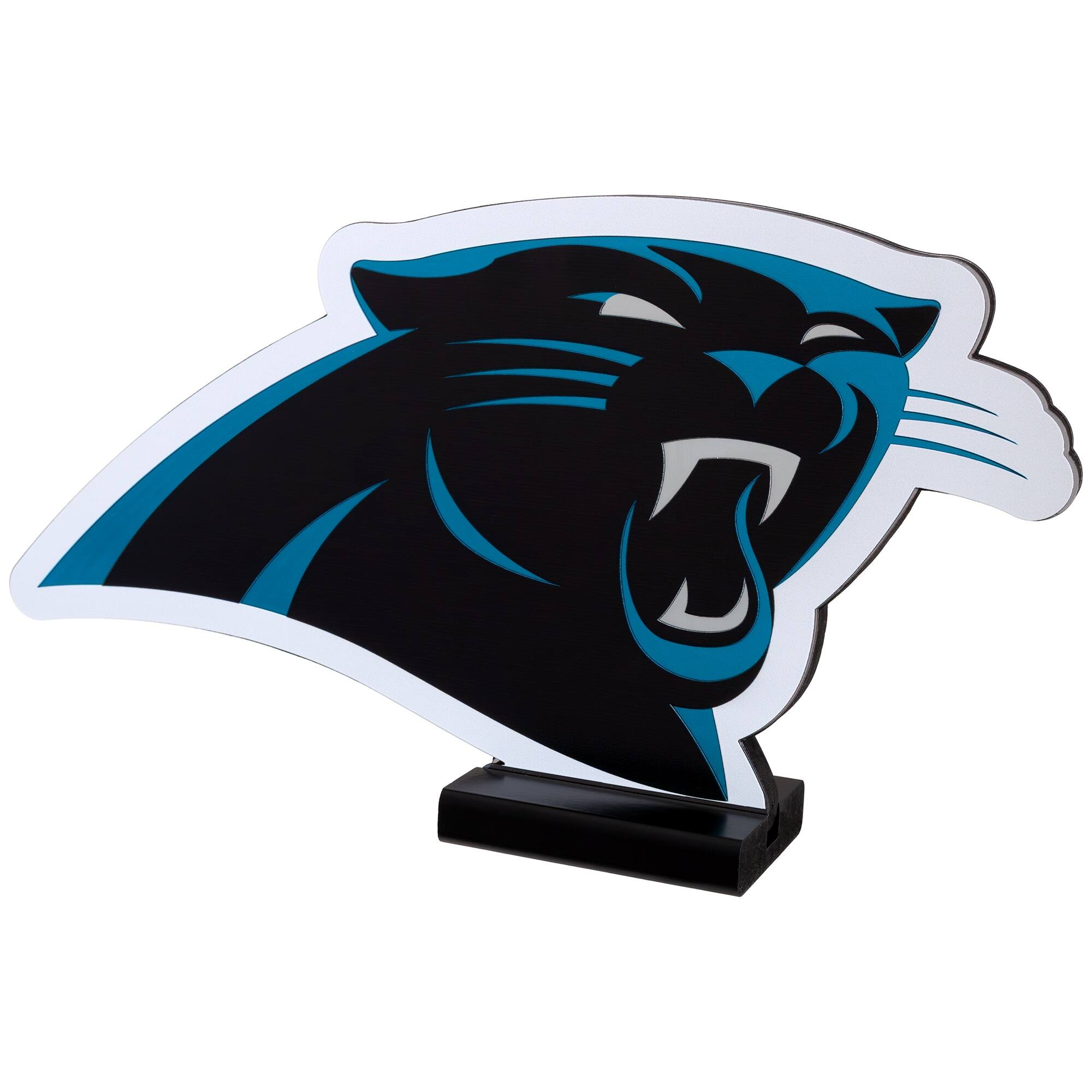 Alt View 1. Sporticulture - Carolina Panthers LED Infinity Logo Light - Black.
