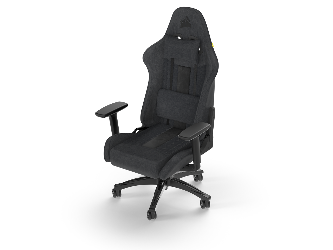 Alt View 7. CORSAIR - Corsair TC100 RELAXED Gaming Chair (Fabric Grey/Black) - Grey/Black.