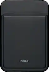 Front. The Ridge Wallet - Magsafe Cardholder - Matte Black.