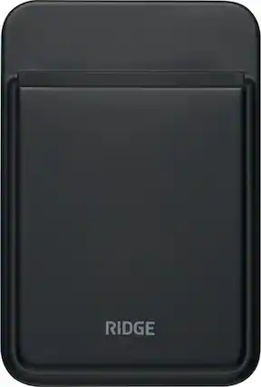 Front. The Ridge Wallet - Magsafe Cardholder - Matte Black.