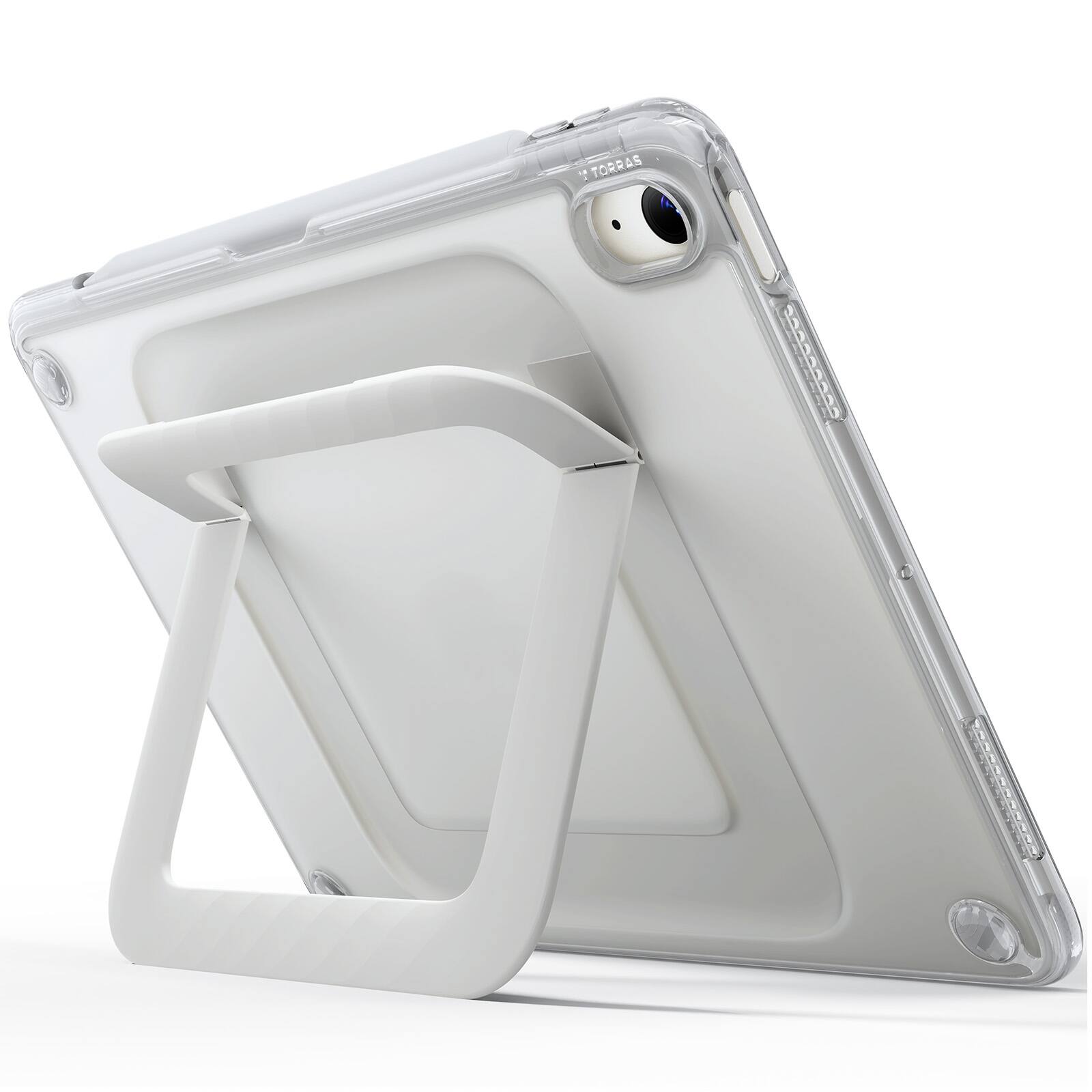 Front. TORRAS - TORRAS Ostand K3 Neo,Ultra Slim & Portable iPad Case with adjustable stable stand for iPad Air 11 inch M4/M3/M2, White - White.