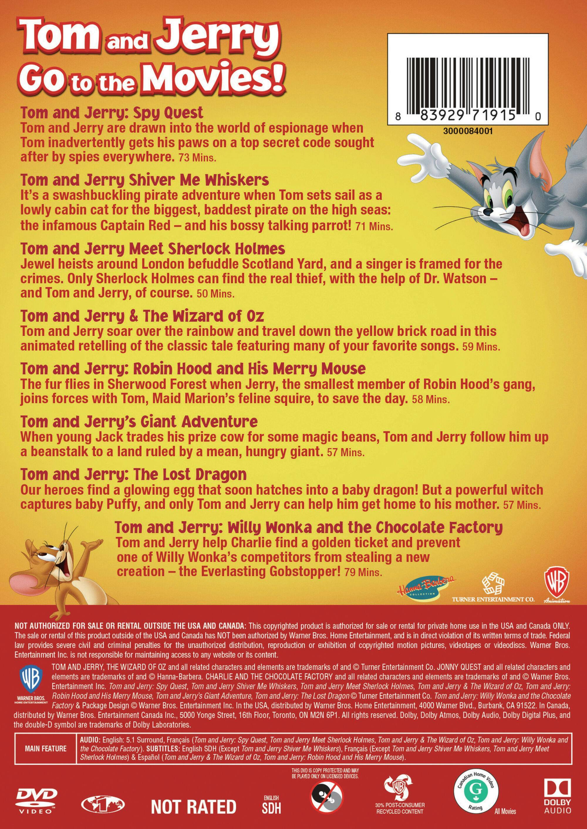 Angle. Tom and Jerry - Best of Tom and Jerry Movies (Box Set) [DVD].