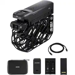 Bundle - HOVERAir - X1 PRO 4K Self-Flying Pocket Action Camera Drone Basic Combo, Black