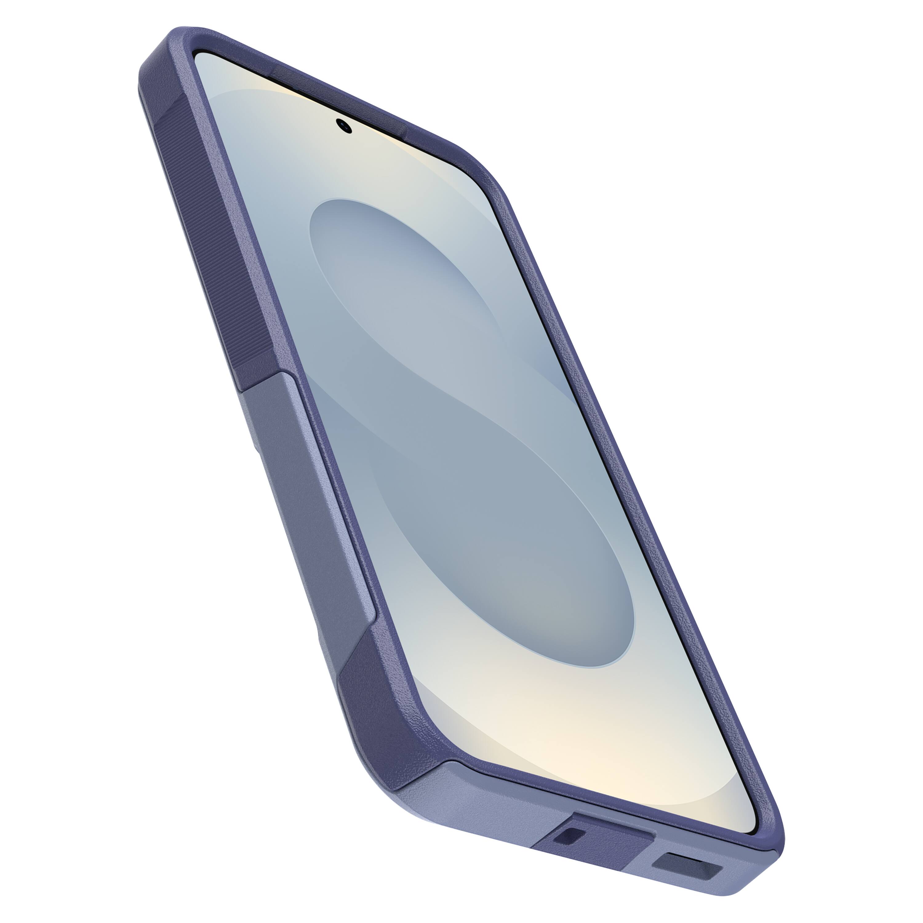 Left. OtterBox - Commuter Series Hard Shell for Samsung Galaxy S25 - Purple.
