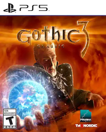 PS5 Gothic 3 Classic
TEEN Adolescents ESRB
Piranha Bytes
THQ Nordic - T (Teen 13+)