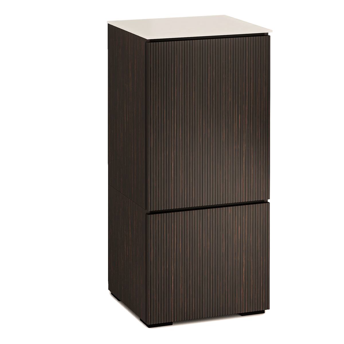 Front. Salamander Designs - Salamander Designs Chameleon Collection Manhattan 617 AV Cabinet (Maro Ebony Doors and Sides, Matte Taupe Glass Top) - Taupe/Ebony.