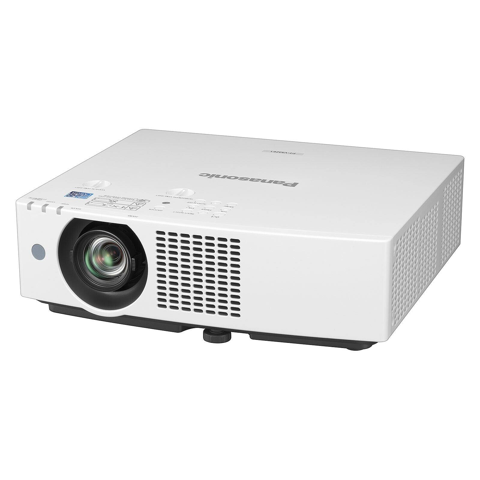 Left. Panasonic - Panasonic PT-VMZ61 LCD Projector - 16:10 - Ceiling Mountable, Floor Mountable - White - 1920 x 1200 - Front, Rear - 1.07 Billion Colors (30-bit).
