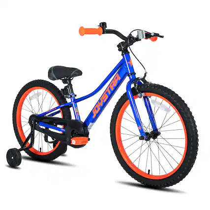 Front. JOYSTAR - JOYSTAR NEO 20 Inch Kids Bike for Boys & Girls Ages 7-13, Kids Mountain Bicycle with Training Wheels & Handbrake, Blue - Blue.