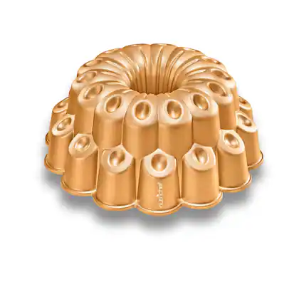 Front. NutriChef - NutriChef 9 Inch Marquise Cake Pan, Cast Aluminum Bakeware, Nonstick Coating for Easy Release & Uniform Baking.