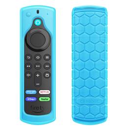 Kitcheniva - Anti Slip Silicone Remote Case For All New Fire TV Stick 2020 (3rd Gen) Sky Blue Glow in The Dark - Sky Blue Glow in The Dark