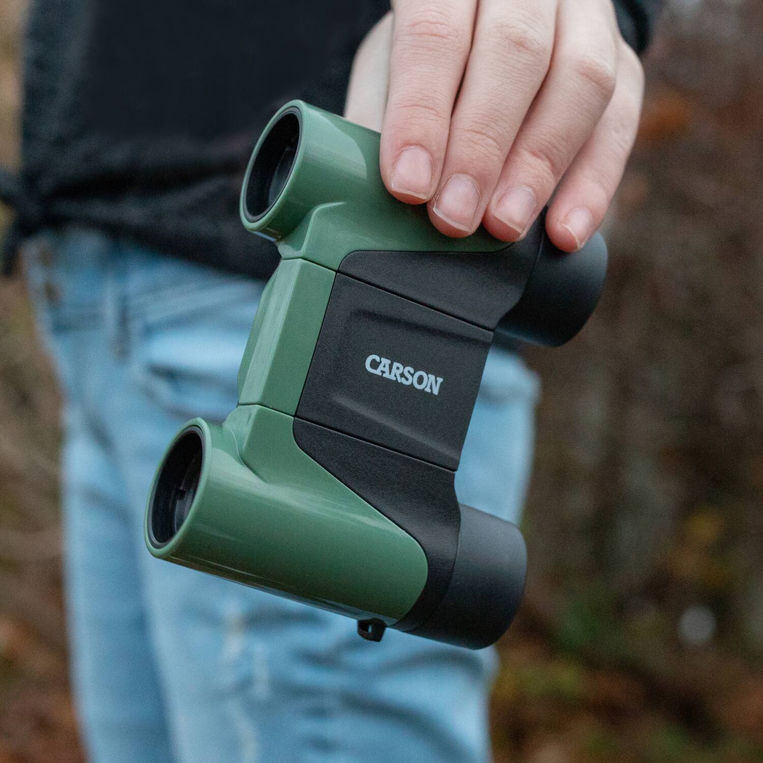 Alt View 1. Carson - Wildcat Series Kid’s 7x18mm Lightweight HD Focus-Free Binoculars - Green.