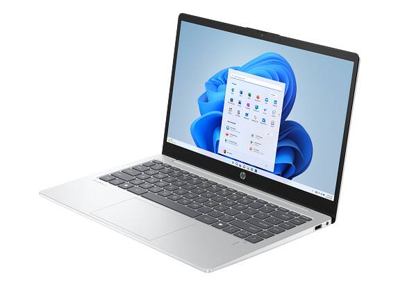 Angle. HP - HP OmniBook 3 Laptop Computer 14" FHD AMD Ryzen AI 7 16 GB memory;512 GB SSD - Glacier silver.