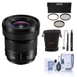 Bundle - Panasonic - LUMIX S 14-28mm f/4-5.6 Macro Lens, with Included Value