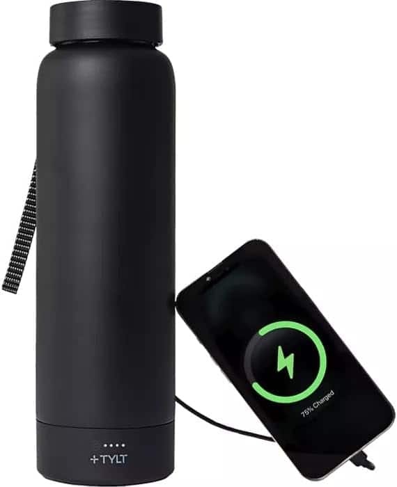 TYLT Insulated Wireless Charging Bottle Black PWRBTL24BK-T - Best Buy