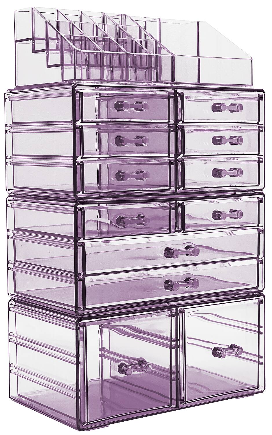 Sorbus - Cosmetic and Jewelry Organizer for Bath, Dresser, Etc - Purple