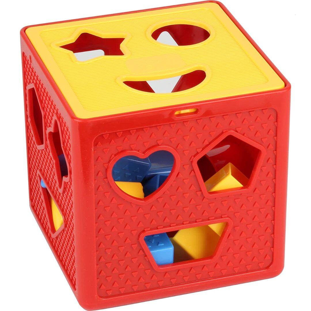 Angle. Play22 - Baby Shape Sorter Toy Blocks - Childrens Blocks Includes 18 Shapes - Color Recognition Shape Toys with Sorter Cube Box.