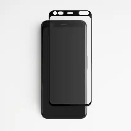 Front. BodyGuardz - BodyGuardz Pure 2 Edge Tempered Glass Screen Protector - Google Pixel 4 - Clear.